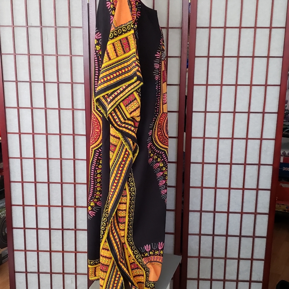 Vibrant Multicolor Dashiki Caftan - image 2